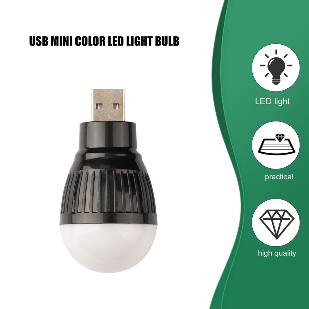 Bärbar mini usb led lampa glödlampa för dator laptop pc skrivbord läsning