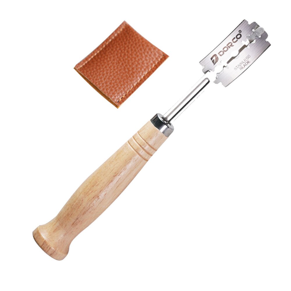 Brødbager lam hældningsværktøj dejfræser 5 knive træhåndtagssæt
