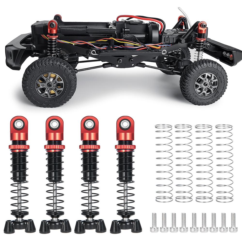 AXSPEED-Adaptador de cubo de rueda hexagonal de contrapeso de latón para coche teledirigido, amortiguador, torres, enlaces, neumáticos de goma para actualización de Kyosho Jimny 1/18