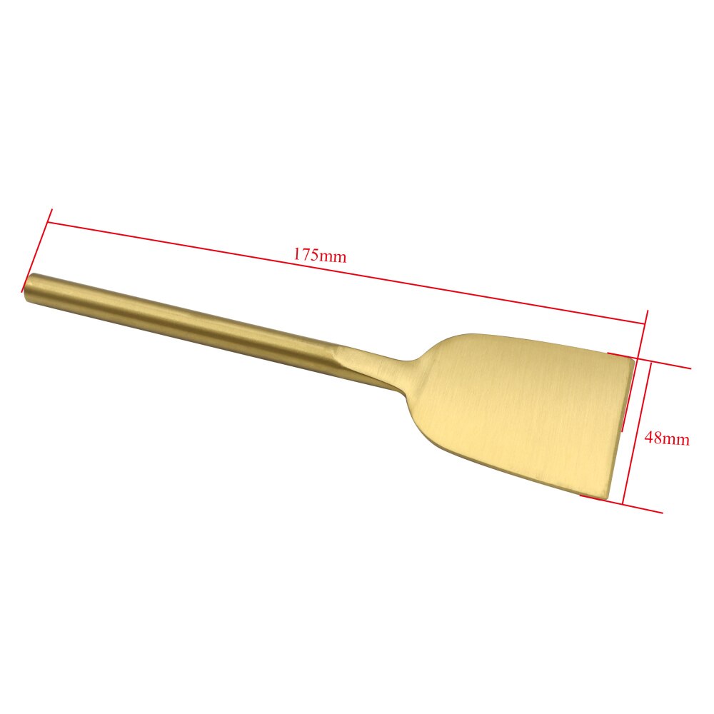 Jaswehome 3pcs Gold Plated Stainless Steel Cheese Knife Set Titanium Cutlery Wedding Cake Cheese Slicer Cutter Spreader