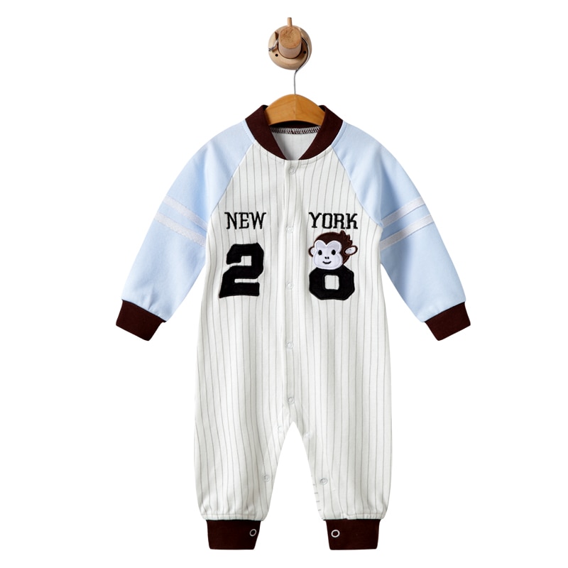 Neugeborene Jungen Mädchen Cartoon Tier Overall Baumwolle Langarm Oansatz Strampler Overall Kleidung