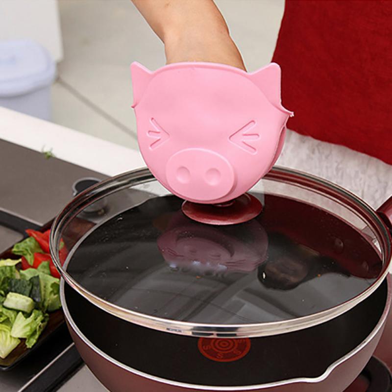Leuke Siliconen Anti Brandwonden Oven Handschoenen Wanten Pannenlap Keuken Bbq Handschoenen Lade Pot Schotel Kom Houder Oven Handen Choen Hand clip