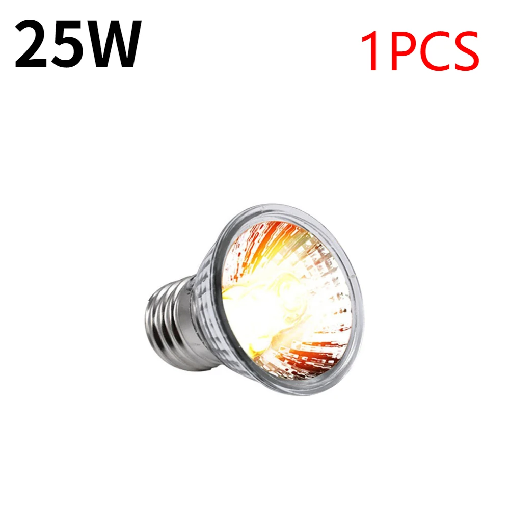 25/50/75W UVA+UVB Reptile Lamp Bulb Turtle Basking UV Light Bulbs Heating Lamp Full Spectrum Sunlamp for Amphibians Lizards: Dark Brown