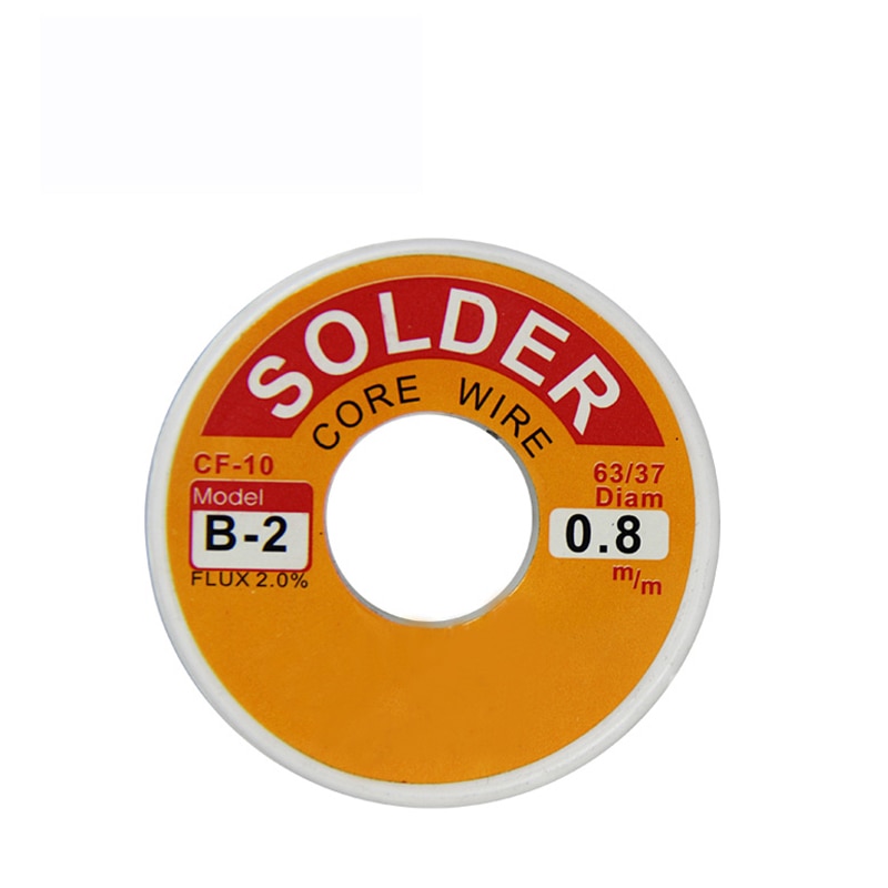 1 kpl (b -2)  hitsauslanka 100g/3.5oz flux 2.0% 0.6 0.8 1.0 1.2 1.5 2.0mm 63/37 45ft tina lyijylinja hartsisydän flux -juote