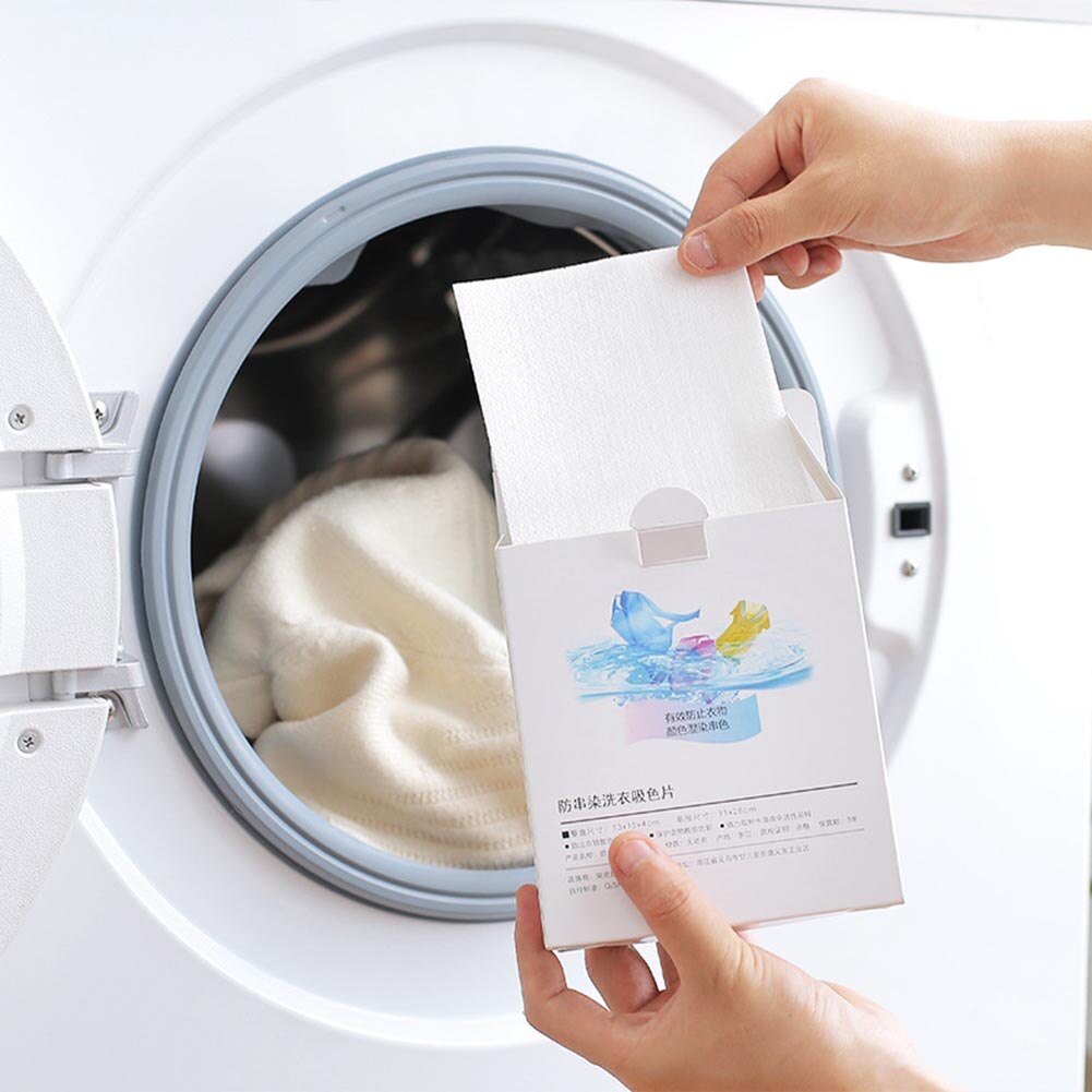 24Pcs Anti-dyeing Washing Machine Laundry Color Absorption Protection Sheet Washing machine anti-dyeing laundry sheet