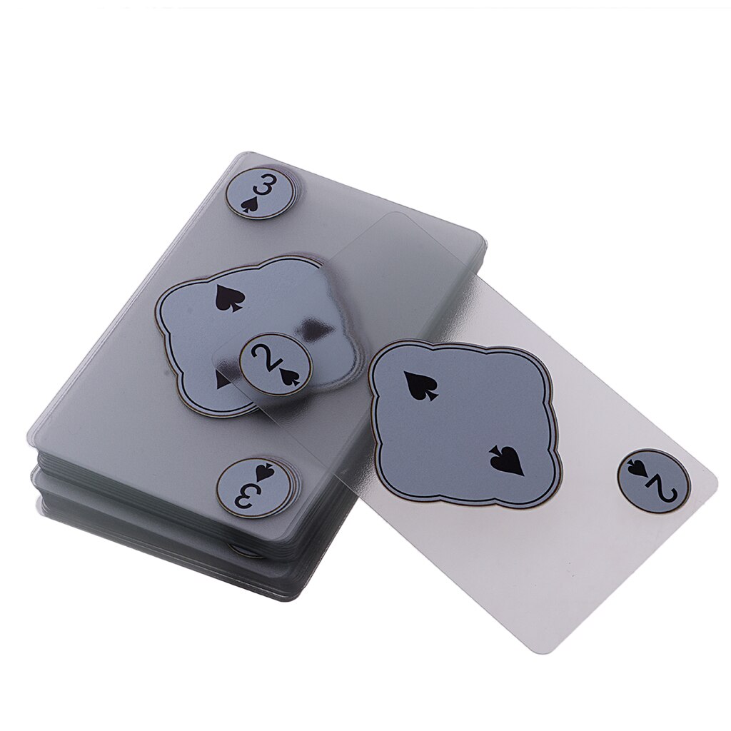 54pcs Waterproof Playing Poker Cards for Friends ,Family Travel Game