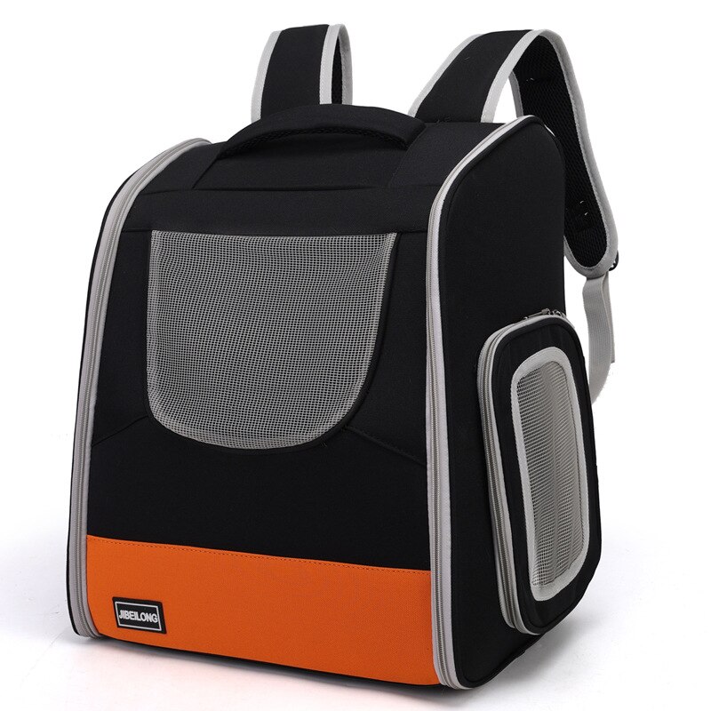 Moorpet – sac à dos à capsules pour chats et chiens, respirant, pour sortir et transporter des animaux de compagnie: Black