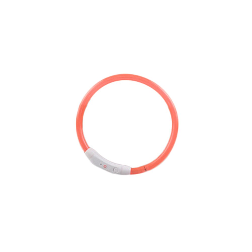 Rechargeable Usb Waterproof Pet Dog Collar Mascotas Perros Accesorios Collier Chien Ledlight Band Safety Pet Dog Collar: B