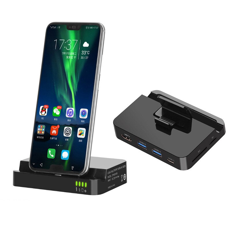 Ype-C Uitbreiding Dock Voor Huawei Mate10 P20 Mobiele Telefoon Naar Hdmi/Sd/Tf Mobiele Telefoon Base converter