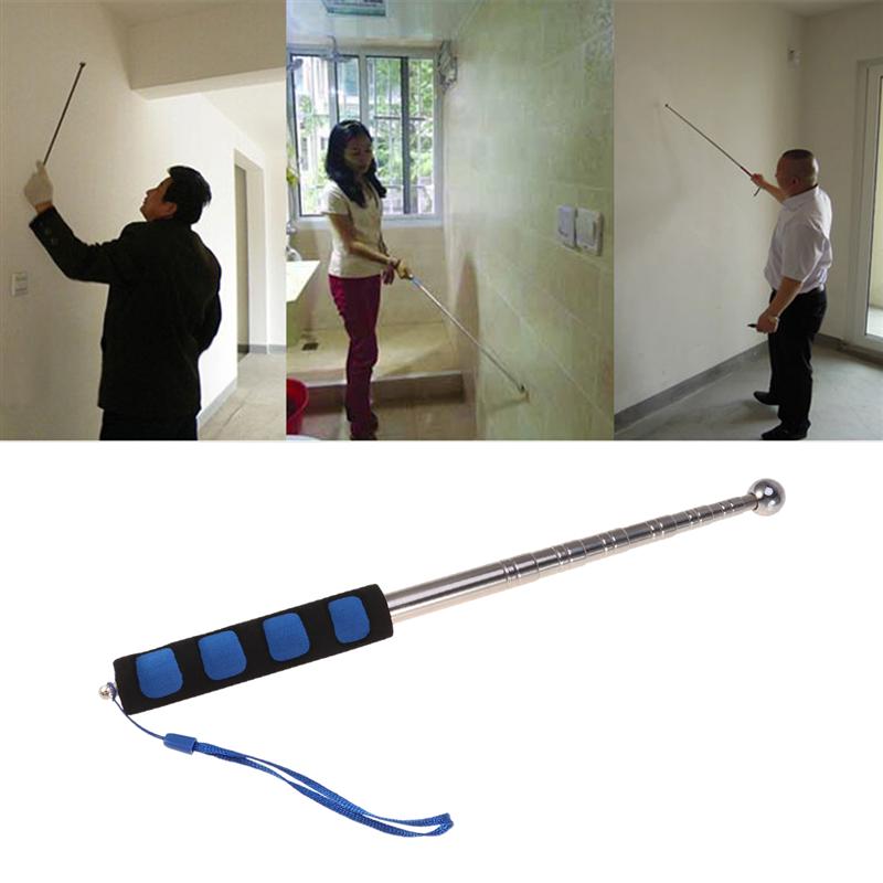 98Cm Uitholling Drum Hamer Geluid Detectie Hamer Huis Inspectie Tool Telescopische Staaf Detectie Hamer Test Hammer (Blauw)