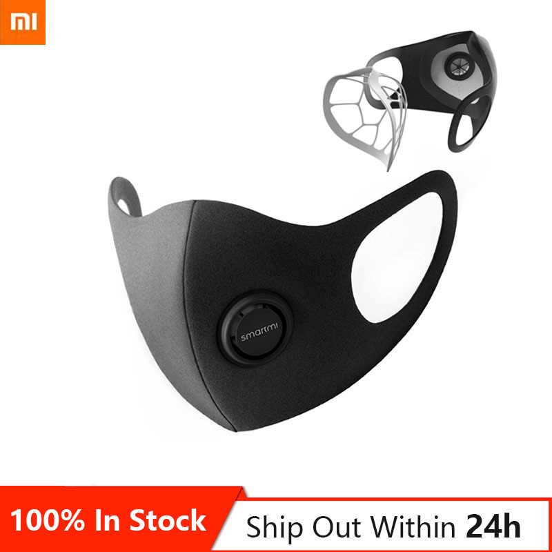 Mascarilla Original Xiaomi Smartmi, máscara de protección con estructura 3D, 5 uds.