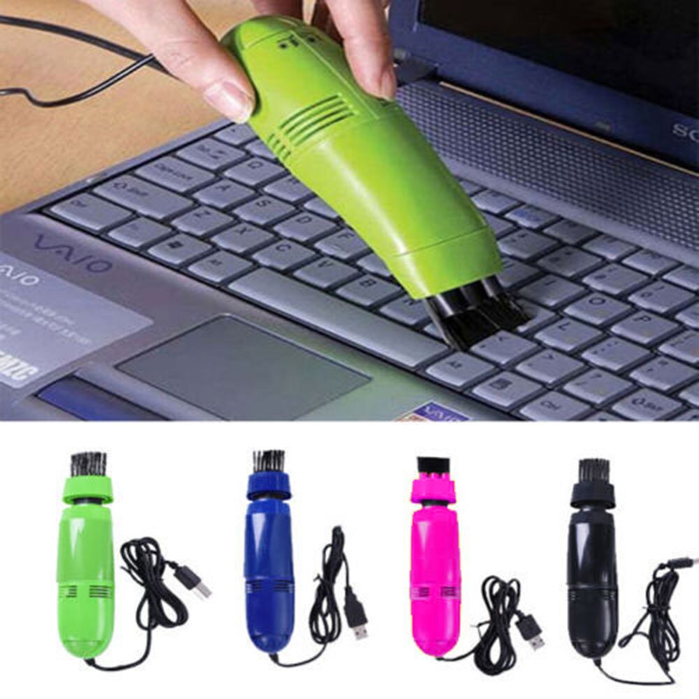 Mini Computer Vacuum USB Keyboard Cleaner PC Laptop Brush Dust Cleaning Kit For Laptop Desktop Computers Keyboards