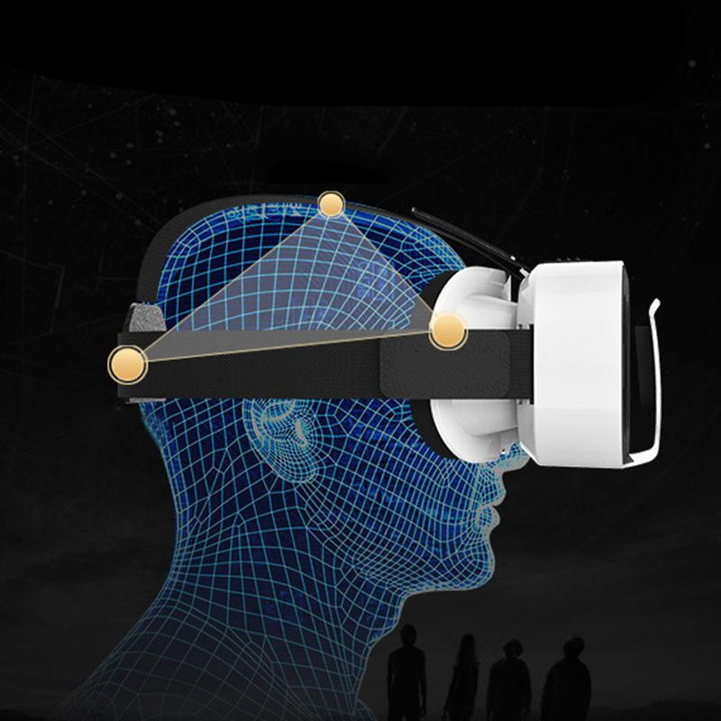 VR SHINECON DOOS 5 Mini VR Bril 3D Bril Virtual Reality Bril VR Headset Voor Google kartonnen Smart Telefoon