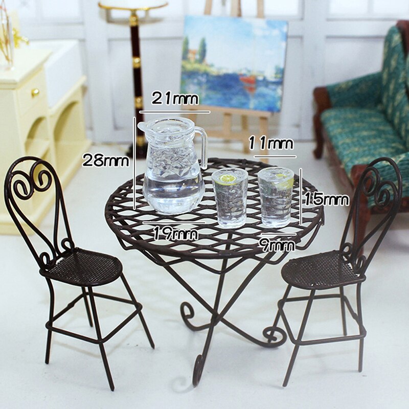 Mini Tazza di Succo Brocca Set di Simulazione Bere Latte Giocattoli di Modello per la Casa di Bambola Decorazione 1/12 Dollhouse Accessori Per Mobili