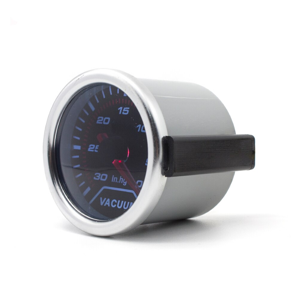 Vacuum Meter 52MM Universal Car Vacuum Gauge -30~0 in.Hg Meter Auto White LED Pointer Gauege Fit For 12V Car vacuometro