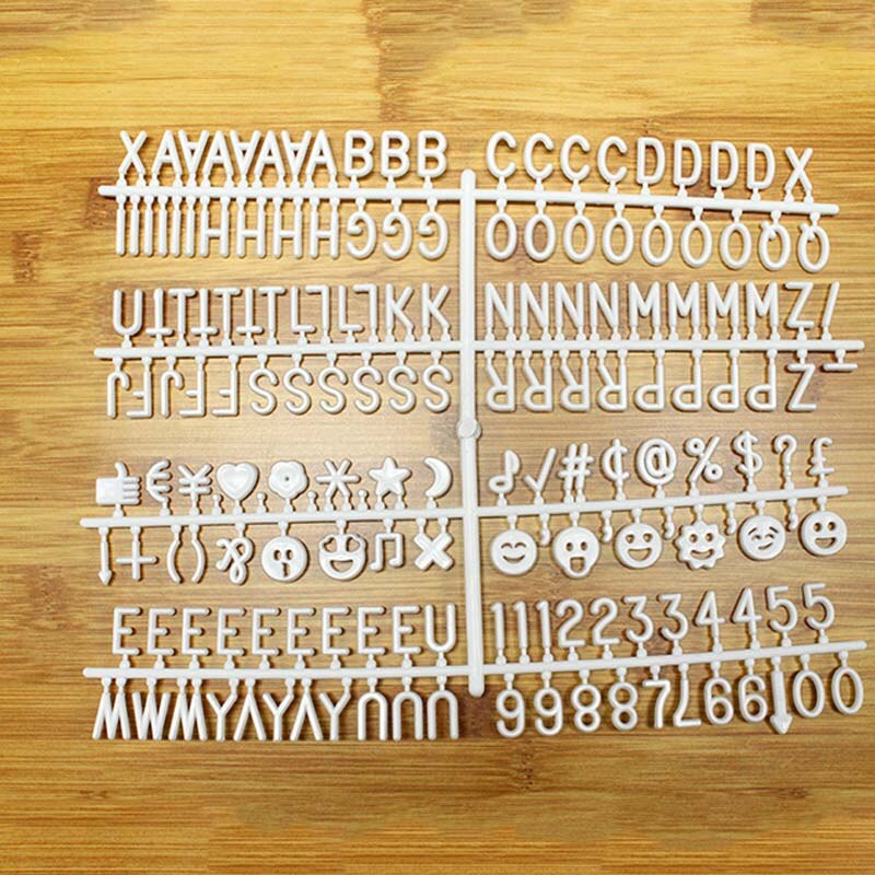 30X24.5Cm Vilt Brief Board Tekens Voor Message Board Engels Brief Board Vilt Plastic Letters