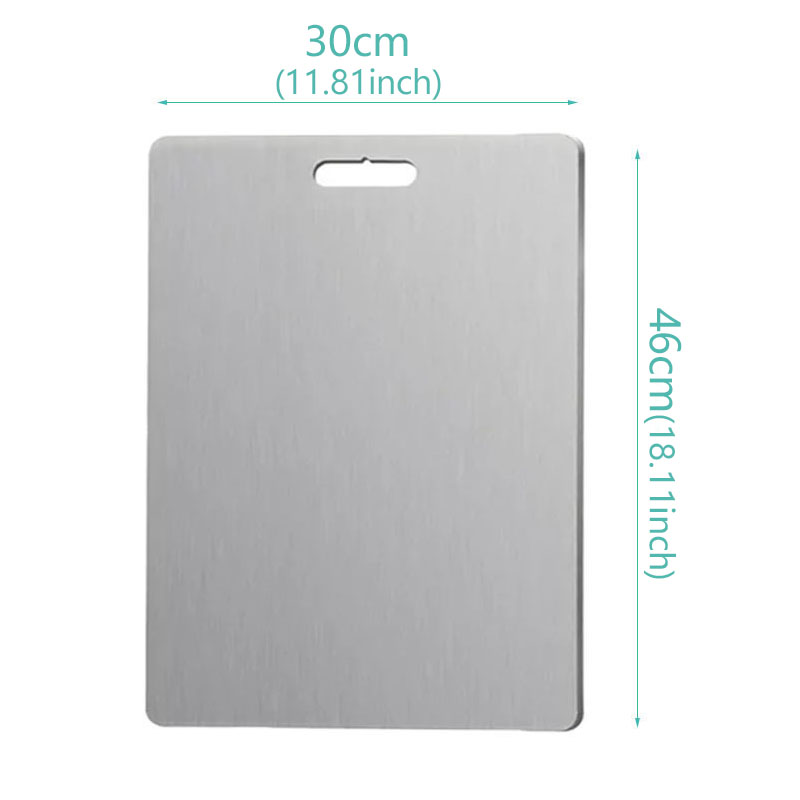 Titanium Cutting Boards Two Sides Of Germany Board 304Stainless Steel Food Cutting Food Cutting Mat Serving Tray For Cooking: 350x250x25mm / Yellow