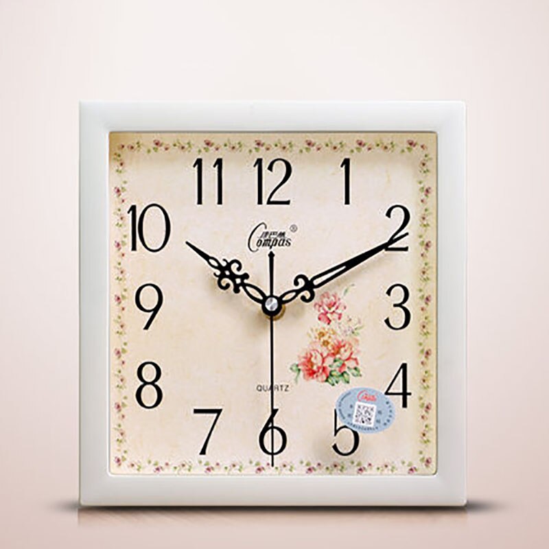 Square Wall Clock Wooden Wall Watch Quartz Pow Patrol Digital Secret Hiding Wandklok Ideas L: style (1)