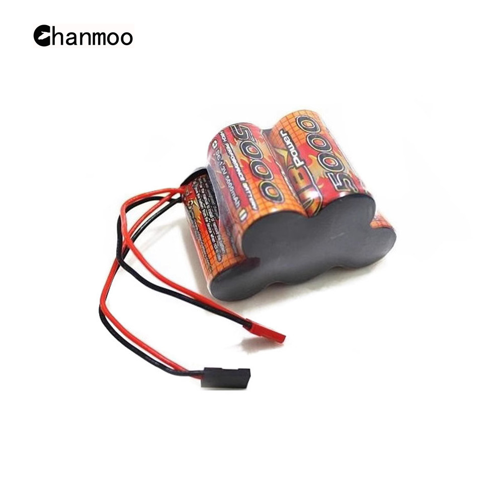 VB Power 1600mAh 6V 2/3A 6V 5000mAh NI-MH Rechargeable Battery Gasoline Receiver Battery Pack for 1/8 1/5 RC Car HPI BAJA Parts: PURPLE
