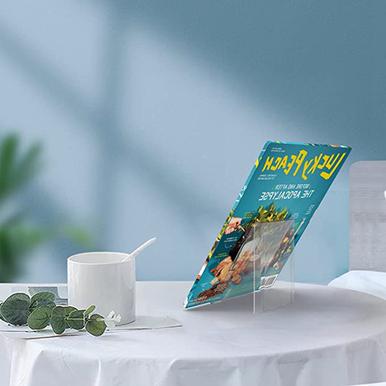 Acrylic Book Stand 5(pack) Clear Acrylic Display Easel, Clear Tablet Holder for Displaying Pictures,Books,Music Sheets,Notebooks