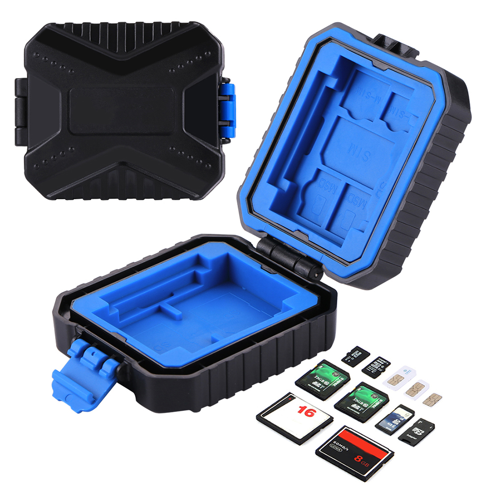 Geheugenkaart Doos Onbreekbaar Waterdichte Memory Card Case Ondersteuning Opslag Van Verschillende Kaarten TF Card SD Card Box Organizer Box