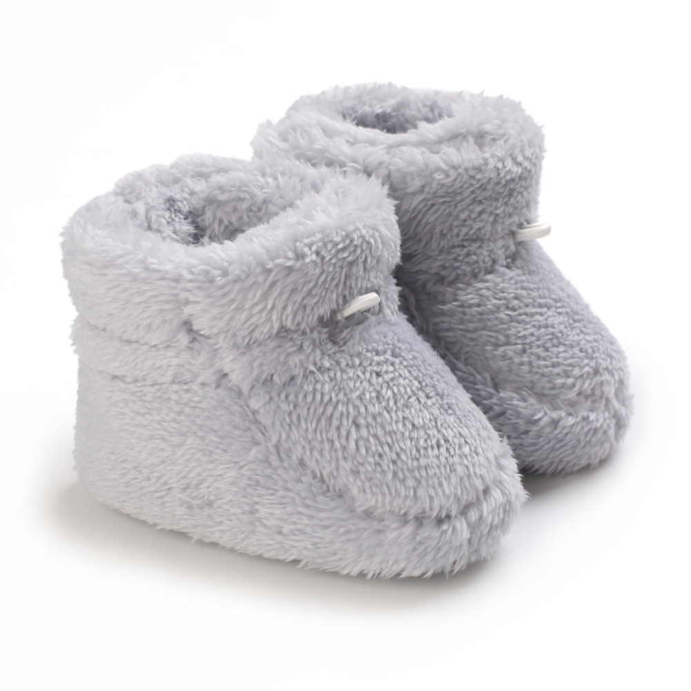 Baby Peuter Warm Fuzzy Laarzen Winter Babyschoenen Baby Meisjes Jongens Schoenen Zachte Zool Pluizige Sneeuw Booties Voor 0-18M: H / -L