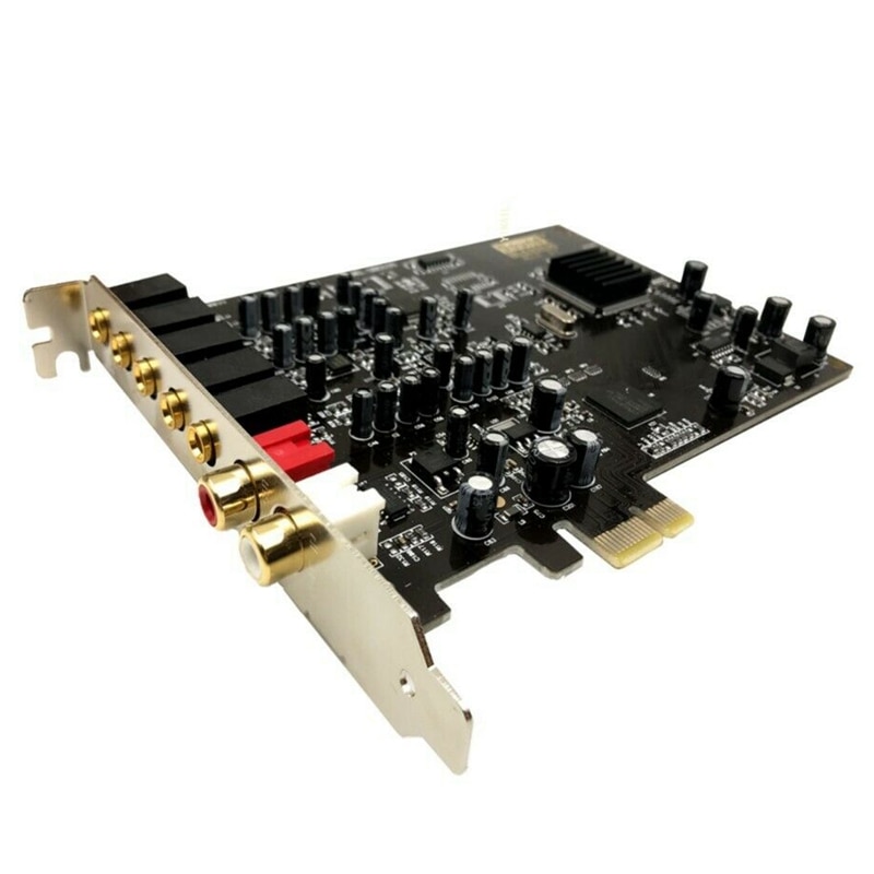 5.1 Sound Card PCI Express PCI-E Built-In Double Output Interface for PC Window XP/7/8/10: Default Title