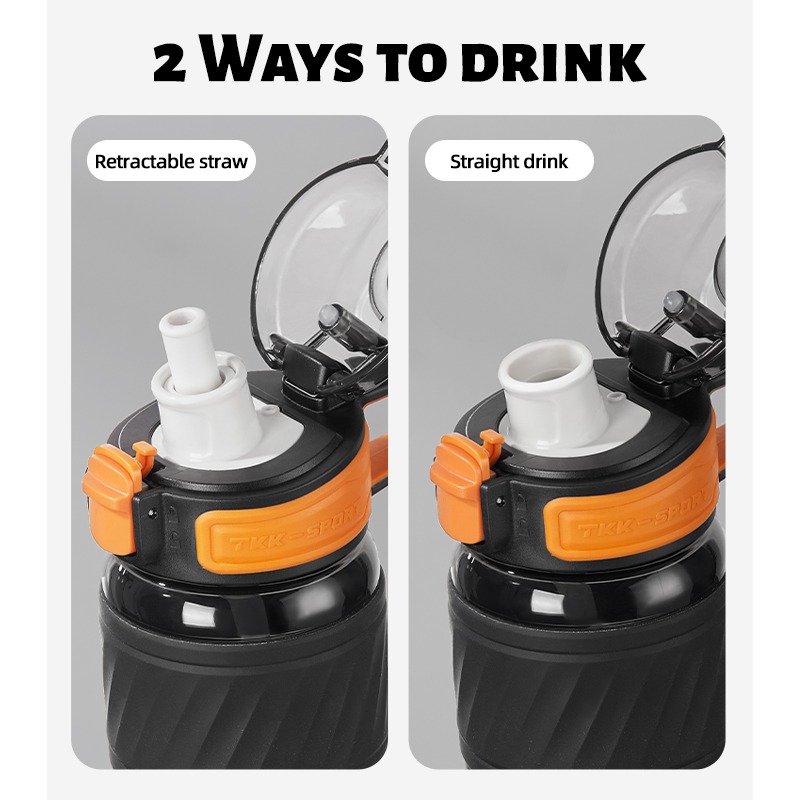 Tkk 500/600ml bpa-fri sportvattenflaska tritan bpa-fri läckagesäker plastmugg skolbarnsflaska