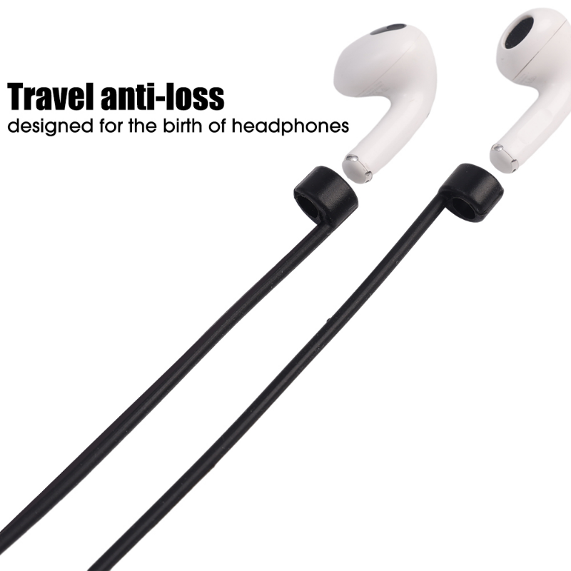Universele Draadloze Bluetooth Oortelefoon Anti-Verloren Siliconen Lanyard Band Verwijderbare Anti-Druppel Hangende Hals Touw Voor Apple Airpods