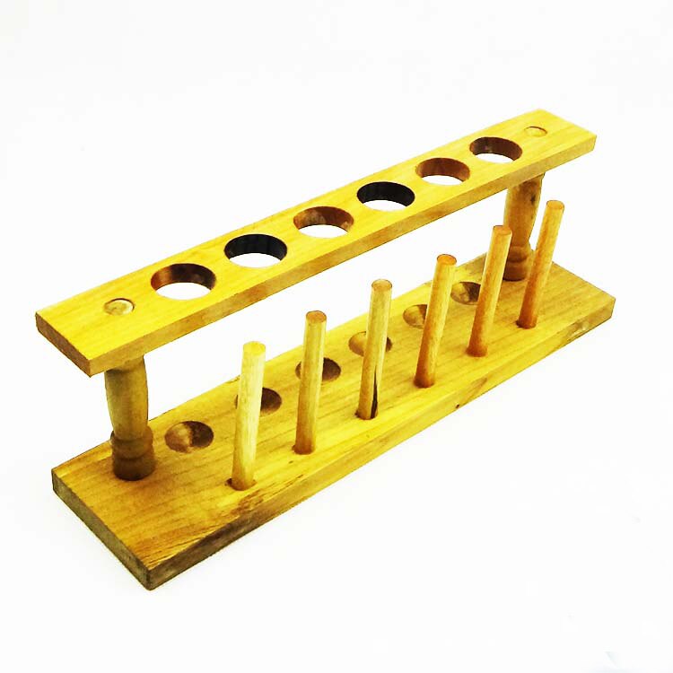wooden test tube rack 6,8,10,12 holes test tube stand free shiping Aperture 21mm