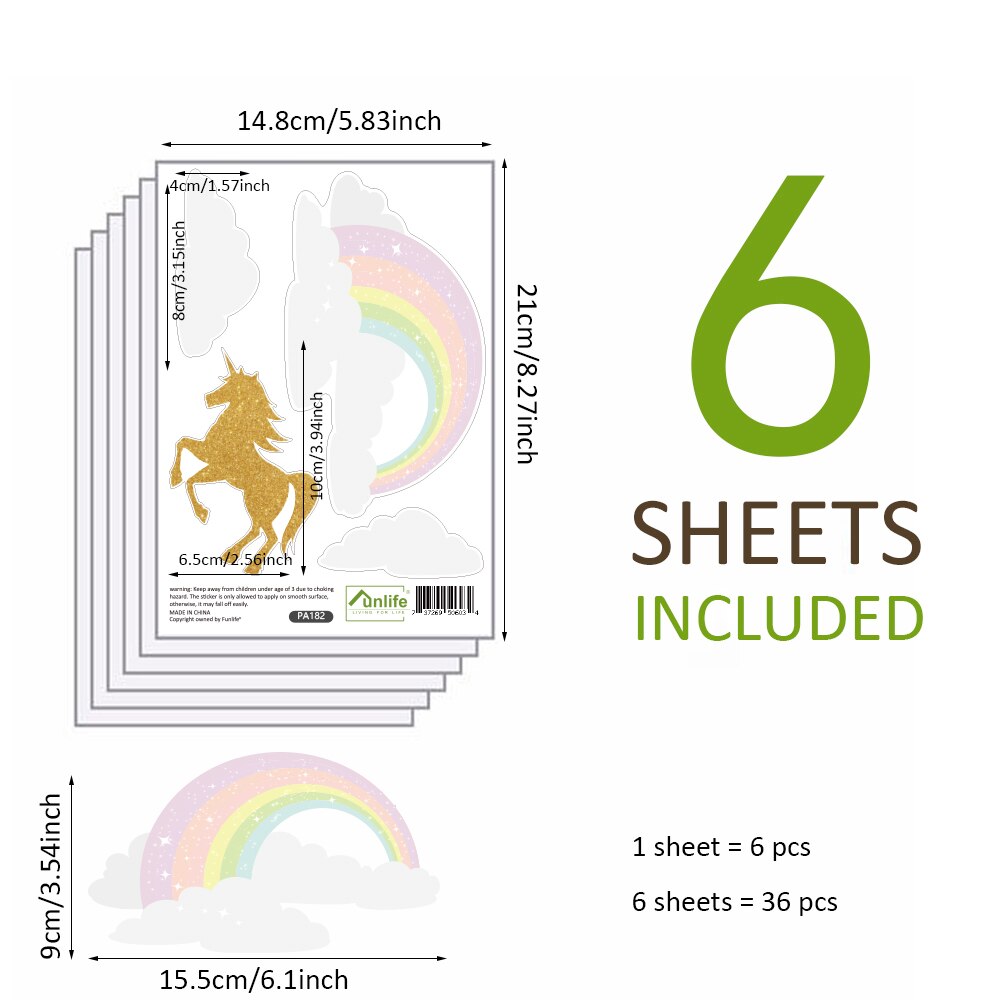 10 Stijlen Regenboog Op De Muur Stickers Diy Voor Kinderkamer Ornamenten Babykamer Stencils Muurstickers Vinyls Decoratieve: PA182