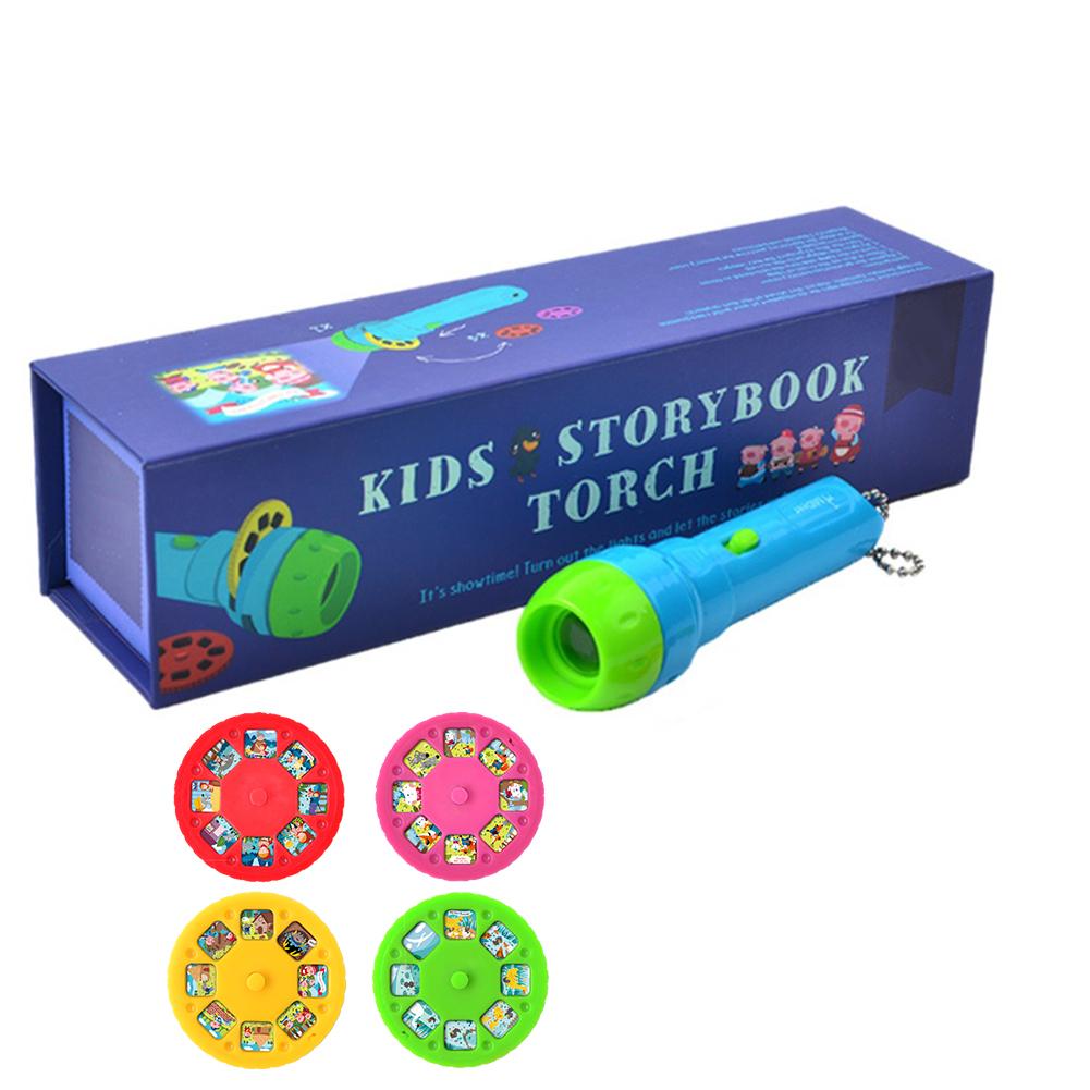 Mini Projector Zaklamp Fakkel Educatief Licht-Up Speelgoed Voor Kinderen Kids Brain-Training Speelgoed Mini Projector Zaklamp