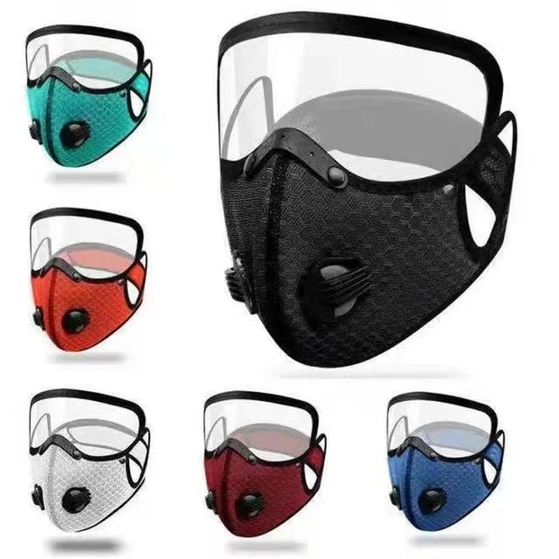 Radsport Schutz gürtel Filter maske draussen Laufen Sport staub dichte warme Maske Linse abnehmbar