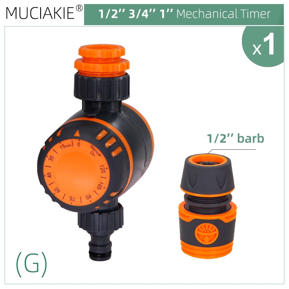 Garden Mechanical Timer Double Control 3-Way Watering Irrigation Automatic Controller for Greenhouse Plants Irrigation System: G