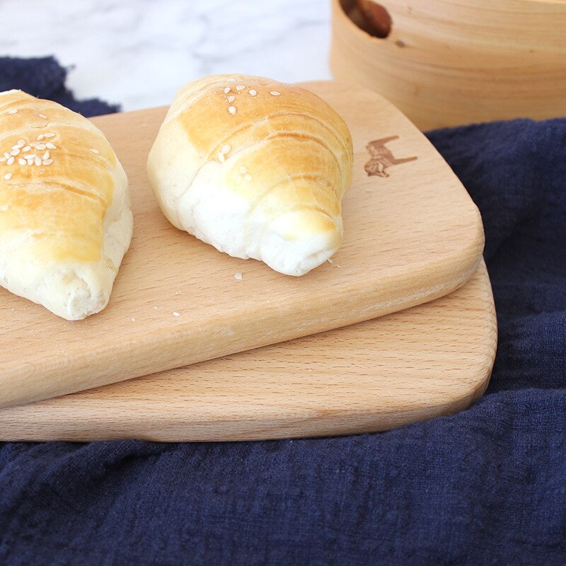 Tabla de pan tabla de cortar de madera sólida fruta pan torta postre tabla de cortar tabla para Sushi