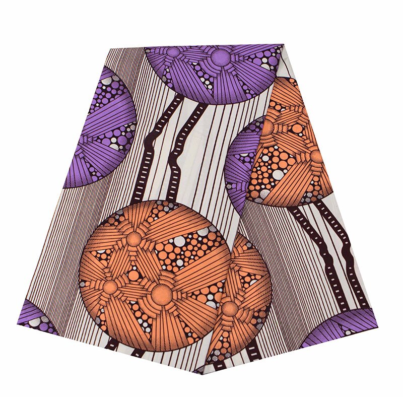 Pagne Afrikanischen Wachs Stoff Polyester 3/6 Meter Druck Bunten ankara Wahre Echt Wachs Für Hochzeit: 6 Meter