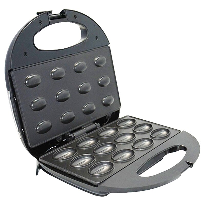 Máquina eléctrica para hacer tortas de nogal, máquina automática para hacer gofres en forma de galleta, máquina para hacer Pan, tostadora de hierro, hornear, sartén para el desayuno, horno, enchufe europeo