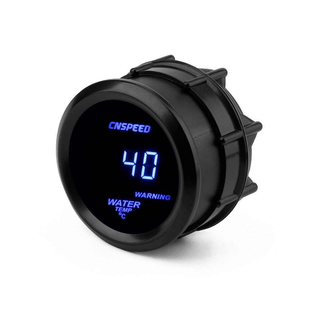 B6Hqstore6 52mm Digital LED Water Temp Gauge With Sensor – Chrome Face, 104-300°F