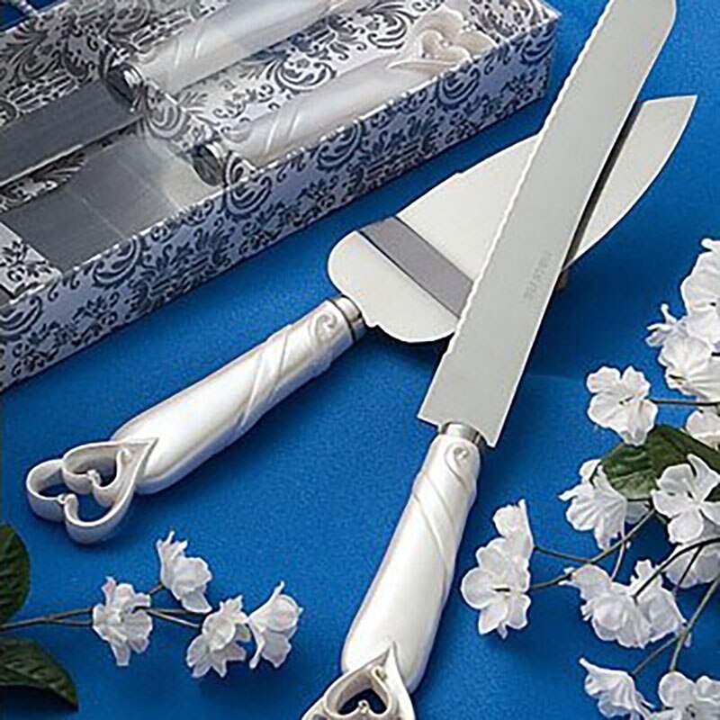 2pcs Stainless Steel cake decorating tools Cutter Server Set Wedding Birthday cake knife Handle Party Decoration Bread Scraper: DS3022