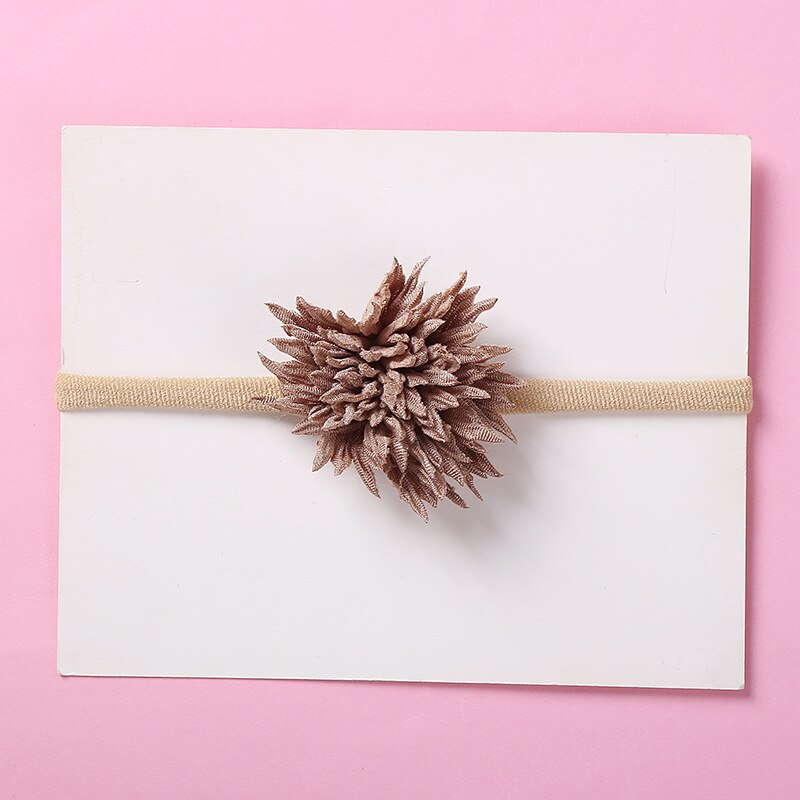 Niños sombreros bebé diadema de nailon Super suave diadema de flores para bebés accesorios para bebé accesorios de bebé niña: 2