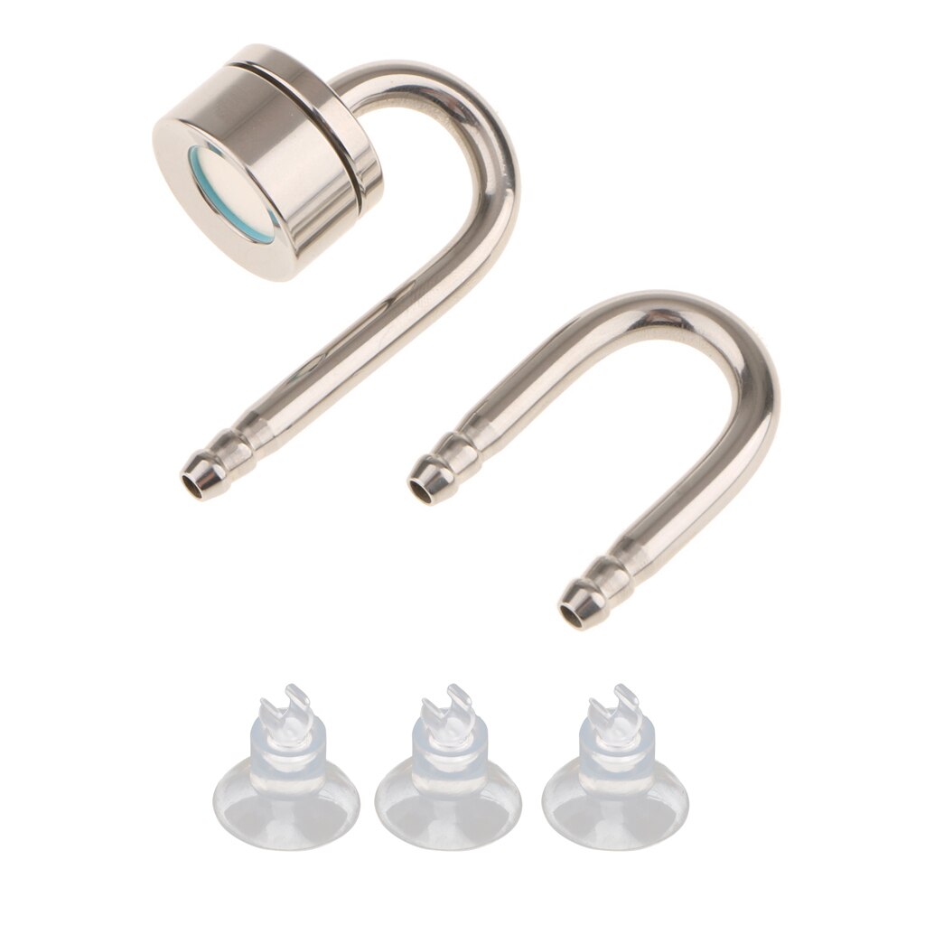 Aquarium Fish Tank Carbon Dioxide Stainless Steel Diffuser CO2 Regulator Set with Suction Cup