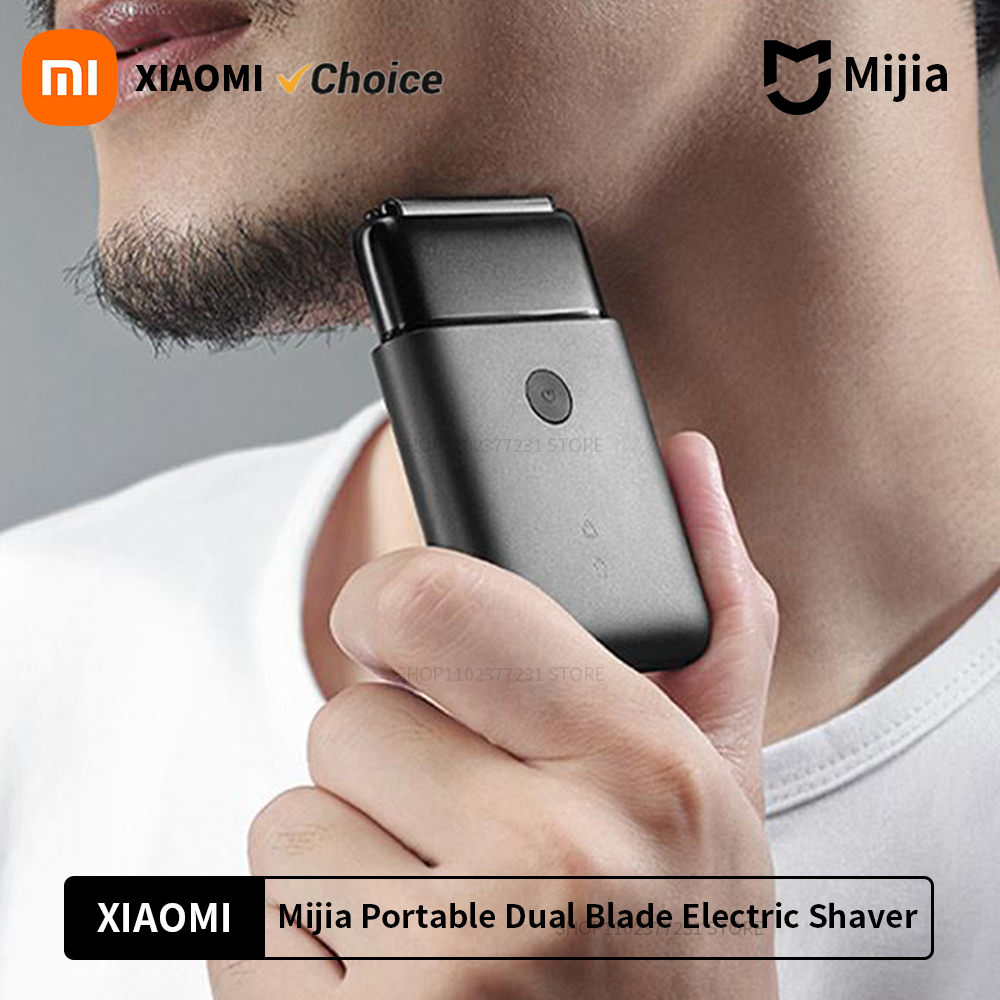 Xiaomi-Afeitadora eléctrica Mijia, cuchilla de corte doble alternante, Mini navaja magnética recargable portátil, resistente al agua