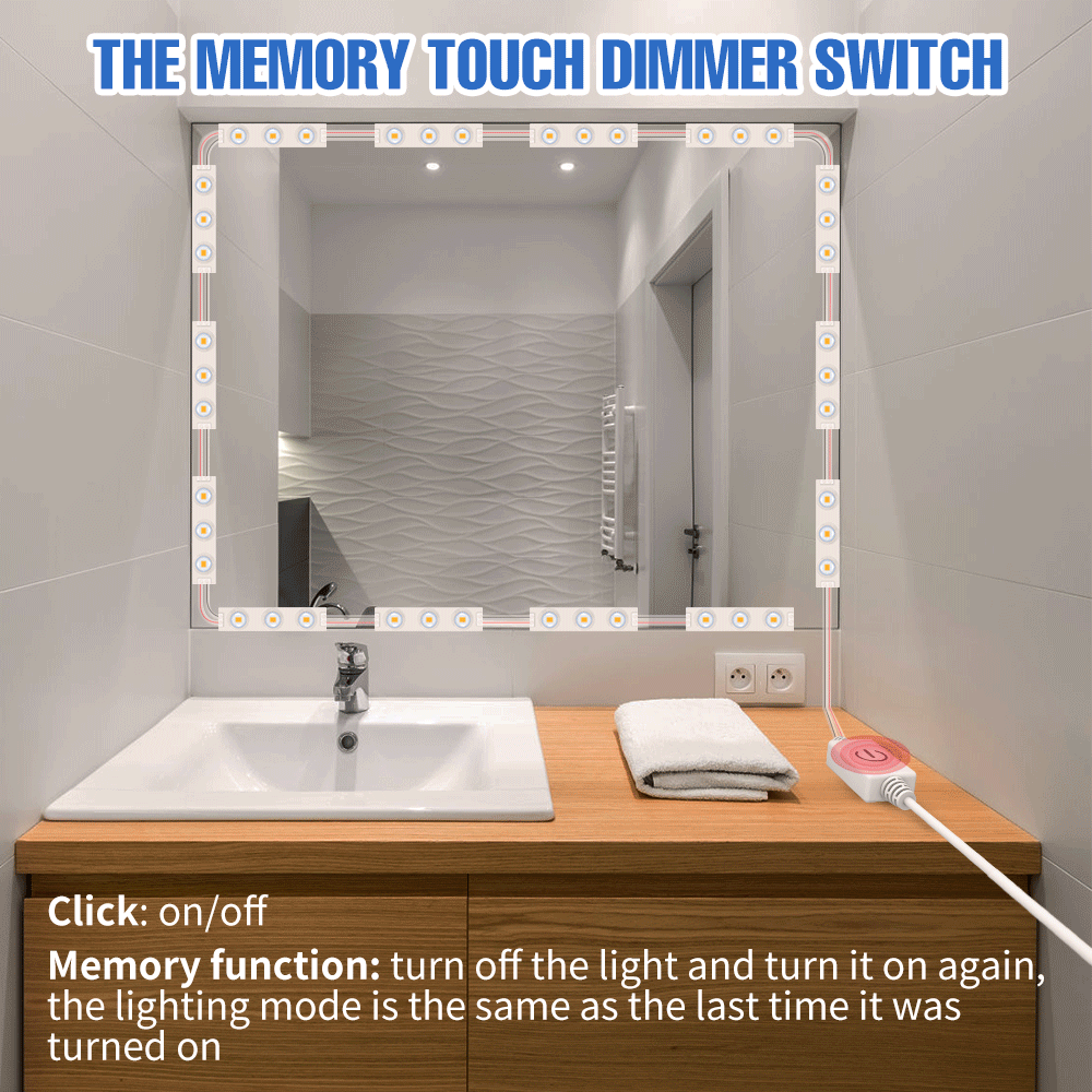 5v led-badkamerverlichting met aanraaksensor, dimbare usb-make-upspiegelverlichting, kaptafellamp in hollywood-stijl, 2 6 10 14 modules
