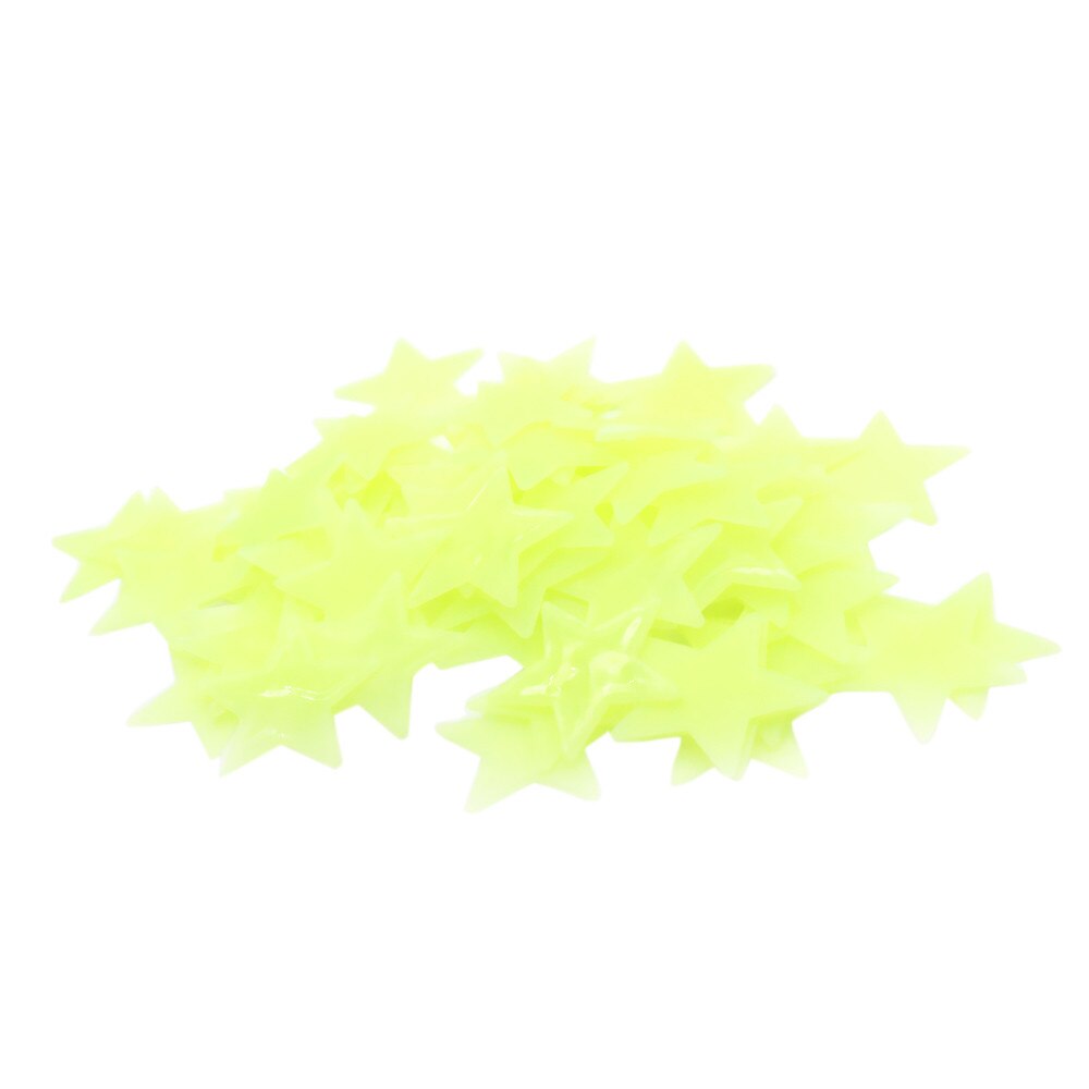 50Pc Kids Slaapkamer Fluorescent Glow In The Dark Sterren Glow Muurstickers Sterren Lichtgevende Lichtgevende Glow Sticker Kleur # srn: green