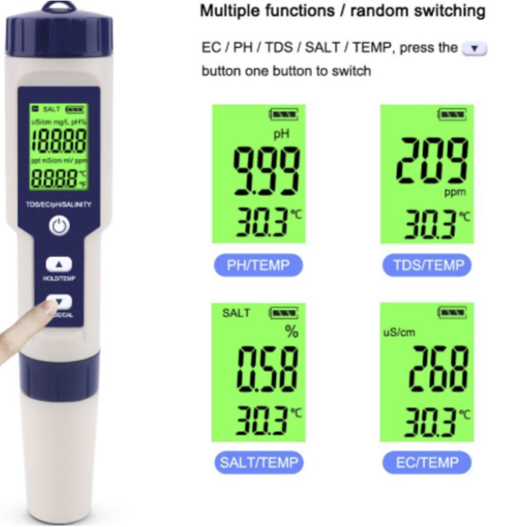 Pen Multi-Function Test Pen Meter Digital Water Monitor Multi-functional