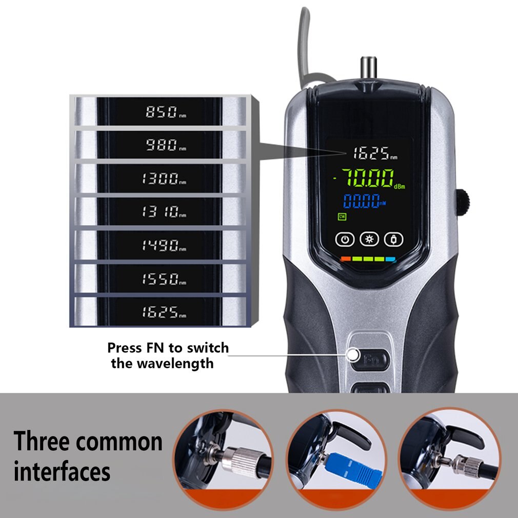G750 Rechargeable Optical Power Meter Optical Power Detection Instrument Light Decay Tester Light Inspection Tool