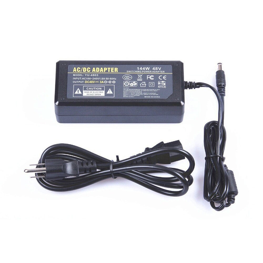 AC DC Power Supply Adapter 48V 3A 2A 1A Adapter Charger Transformer For LED Strip Light CCTV Camera