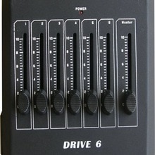 DMX controller, 6 kanaals DMX controller