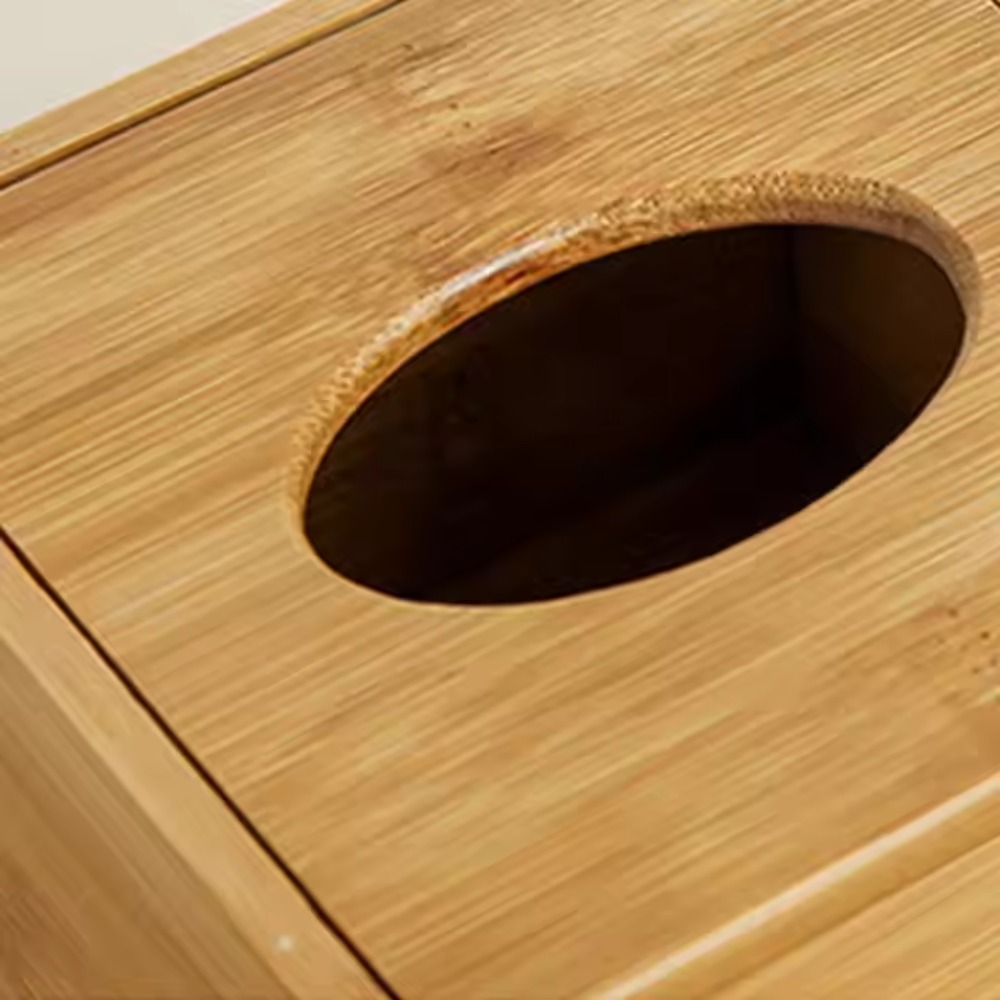 Bamboo Box Tissue Household Hotel Cafe for Napkin Dispenser Box Utility Paper Container Large Capacit