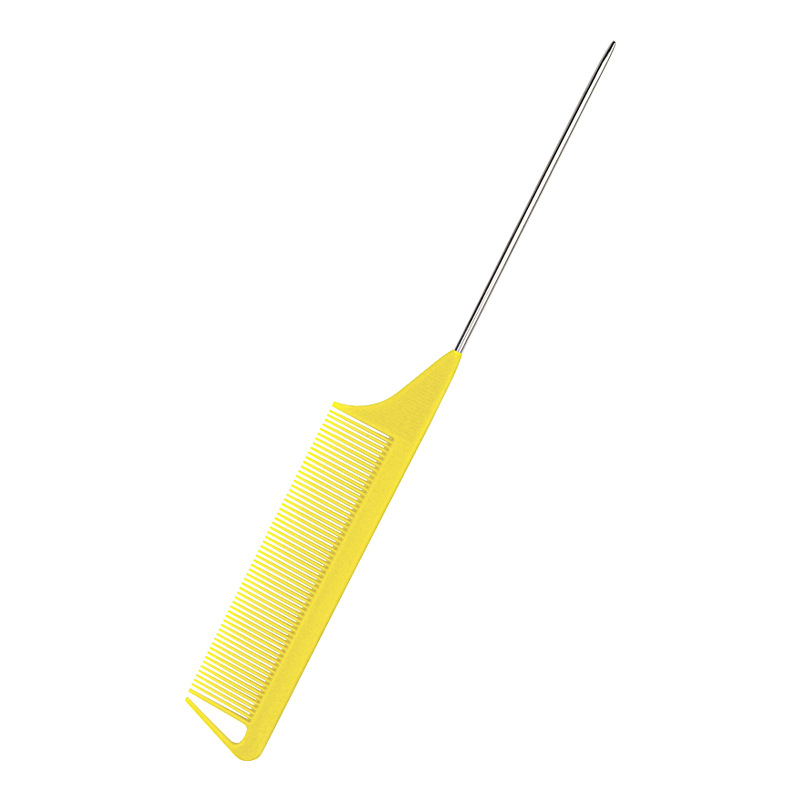 1Pc Professionele Haar Staart Kam Haar Stijl Anti-Statische Fijne Kam Met Rvs Spiked Styling beauty Tools: D
